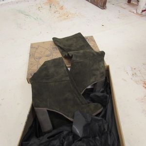 Free People Dakota Tall velour Verde 39.5